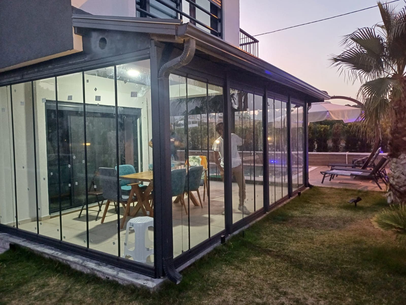 BRK Cam Balkon — tamamlanan cam balkon / pergola uygulaması 23